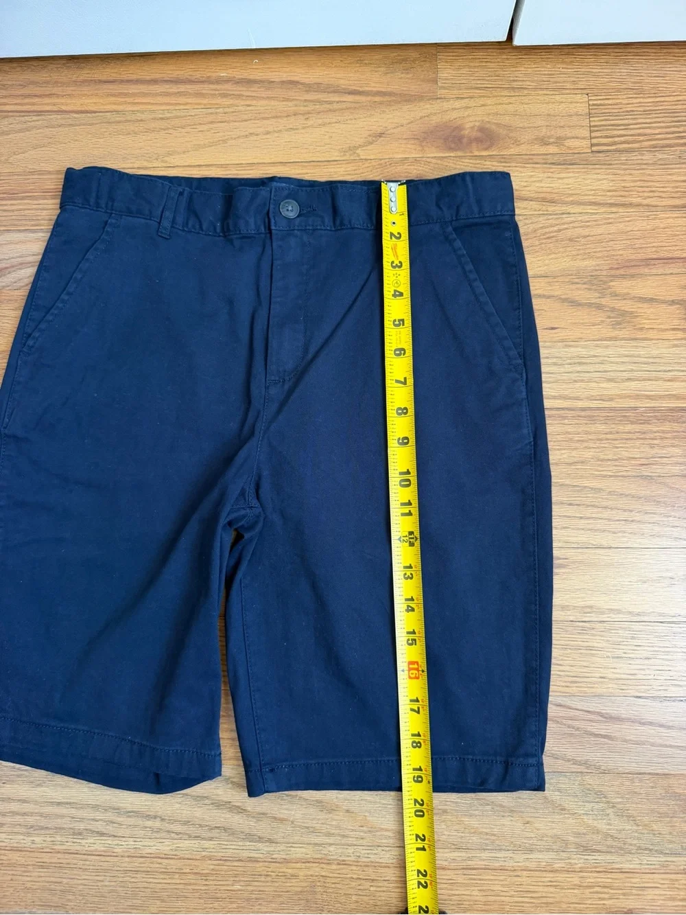 NWOT Children's Place Boys Uniform Stretch Chino Shorts 2-Pack Navy size 14